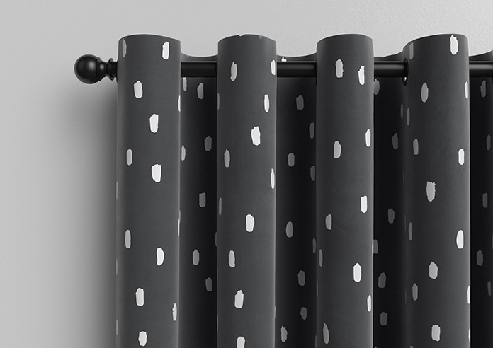 Ink Spots, Black and White - Made to Measure Curtains - Image 12